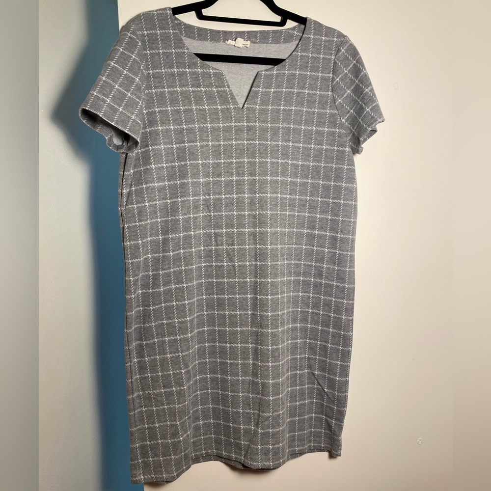 Jane & Delancey grey plaid dress